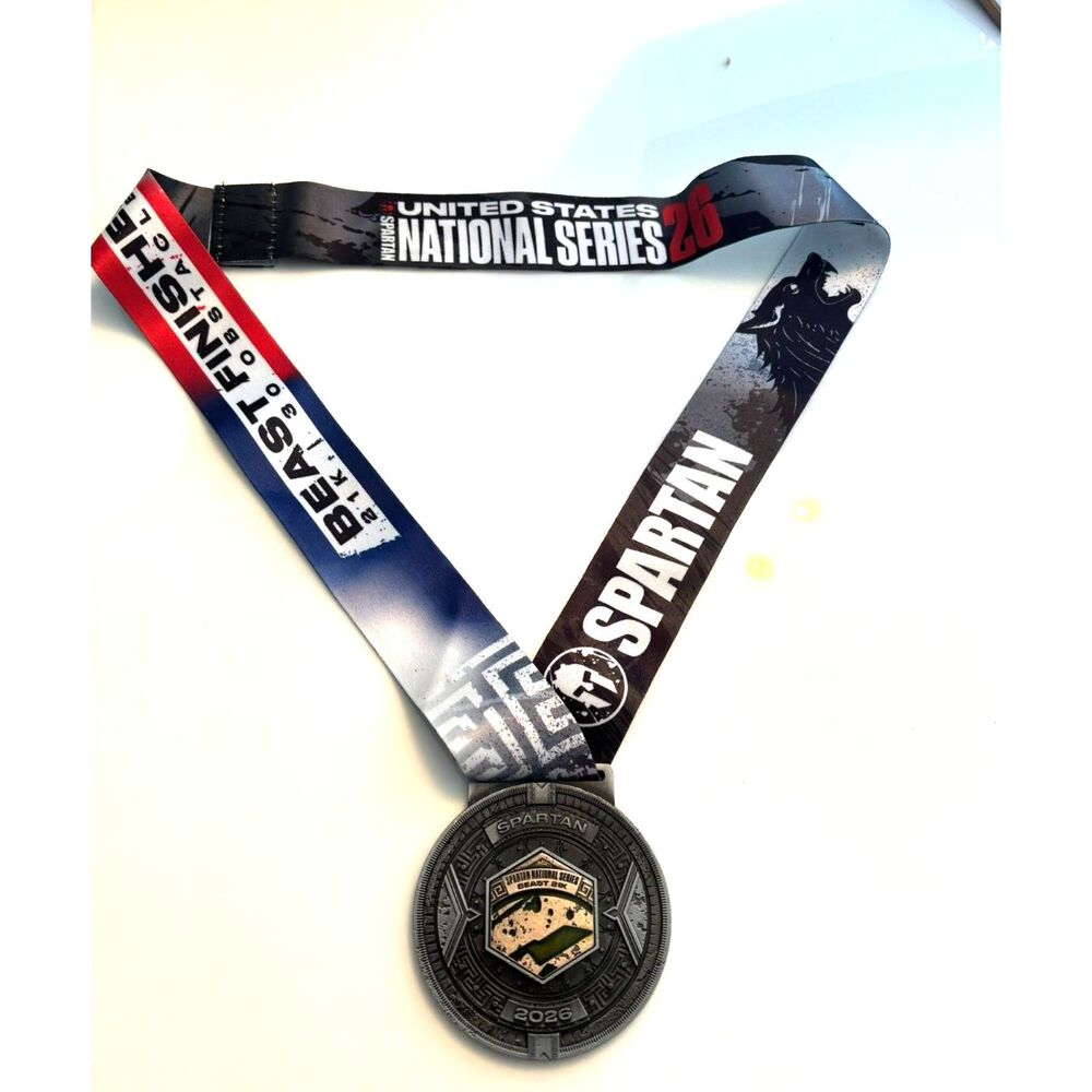2026 Spartan Beast Medal – National Series • Year of the Wolf 🐺🛡️